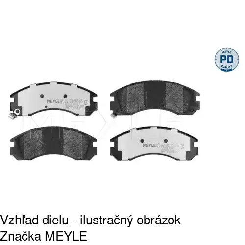 Brzdové dosky S70-0337 /POLCAR/ - obr. 5