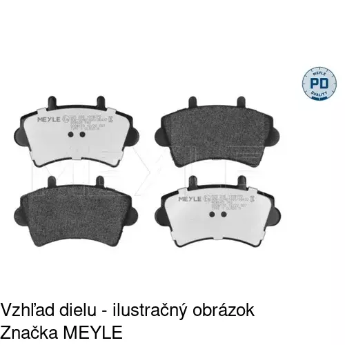 Brzdové dosky POLCAR S70-0377