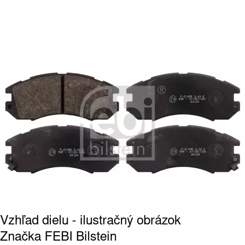Brzdové dosky S70-0424 /POLCAR/ - obr. 2
