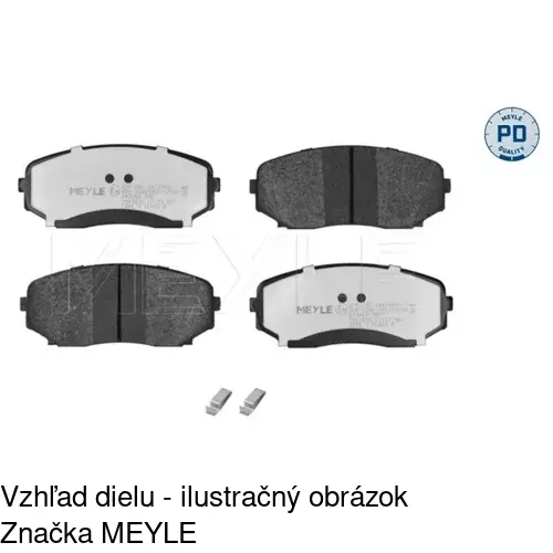 Brzdové dosky S70-0494 /POLCAR/ - obr. 4