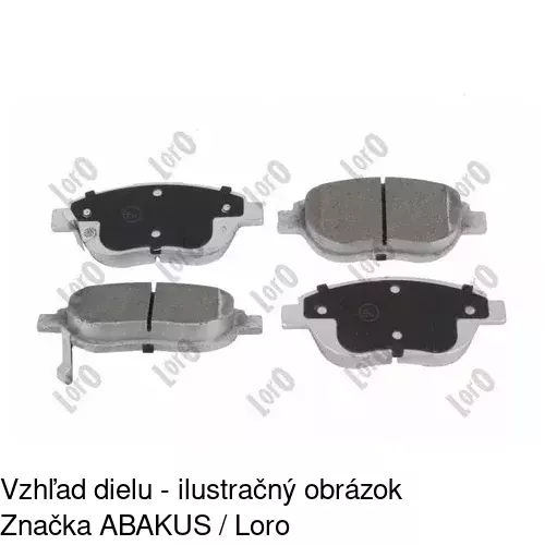 Brzdové dosky POLCAR S70-0548