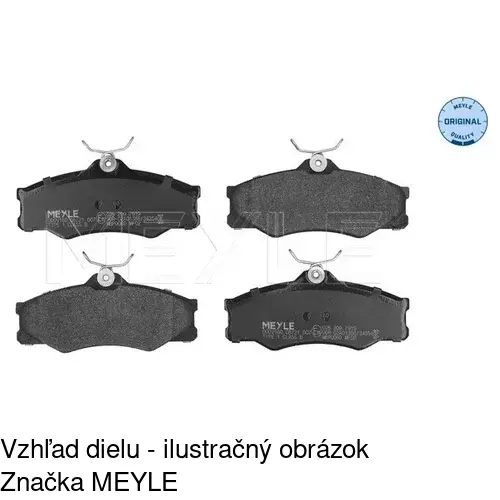 Brzdové dosky S70-0594 /POLCAR/ - obr. 2