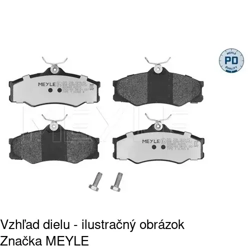 Brzdové dosky S70-0594 /POLCAR/ - obr. 3