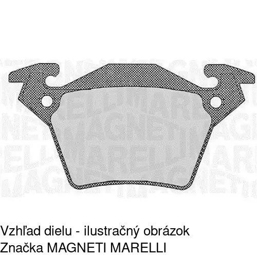 Brzdové dosky S70-1130 /POLCAR/ - obr. 3