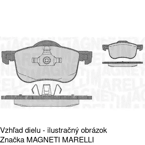 Brzdové dosky S70-1184 /POLCAR/ - obr. 1