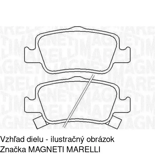 Brzdové dosky S70-1349 /POLCAR/ - obr. 5