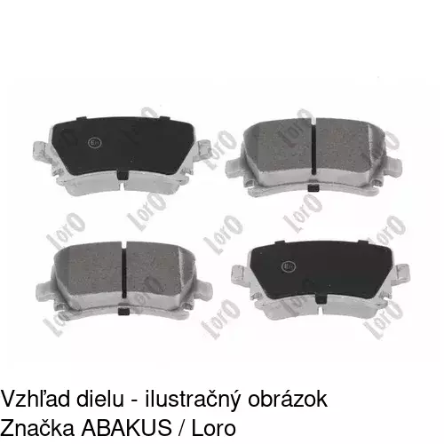 Brzdové dosky POLCAR S70-1574