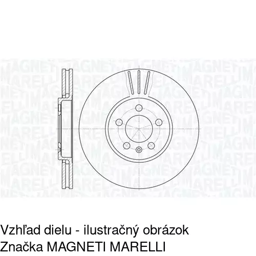 Brzdový kotúč POLCAR S71-0018