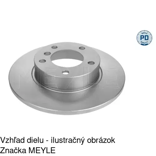 Brzdový kotúč S71-0070S /POLCAR/ - obr. 1