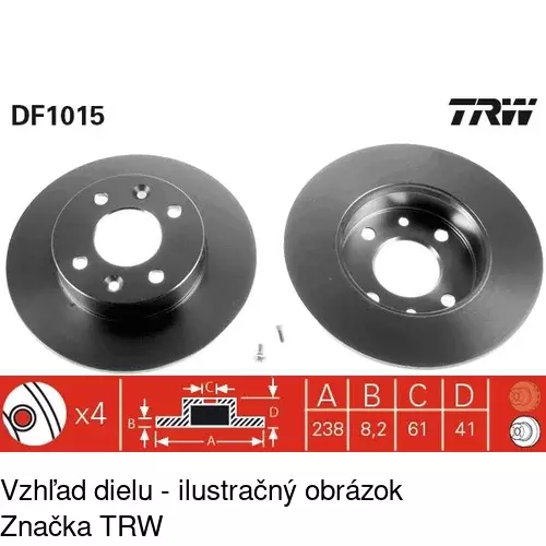 Brzdový kotúč S71-0128 /POLCAR/ - obr. 4