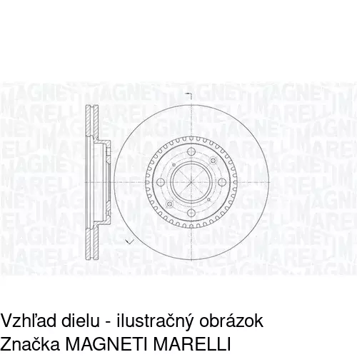 Brzdový kotúč POLCAR S71-0195
