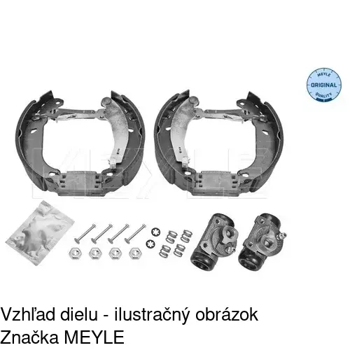 Brzdové čeľuste POLCAR S72-1009