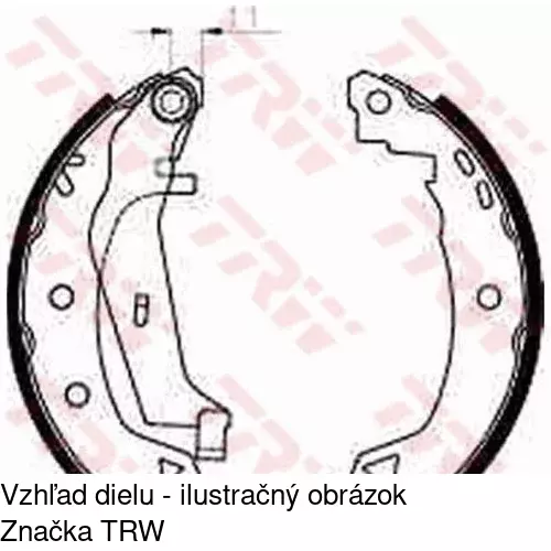 Brzdové čeľuste S72-1040 /POLCAR/ - obr. 4