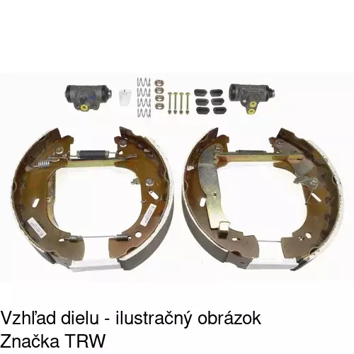 Brzdové čeľuste POLCAR S72-1064