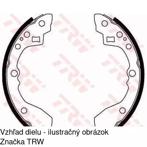 Brzdové čeľuste POLCAR S72-1067