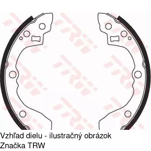 Brzdové čeľuste S72-1067 /POLCAR/ - obr. 2