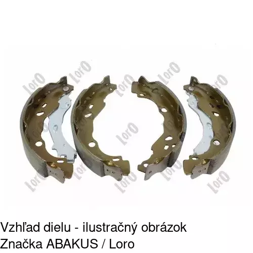 Brzdové čeľuste POLCAR S72-1074