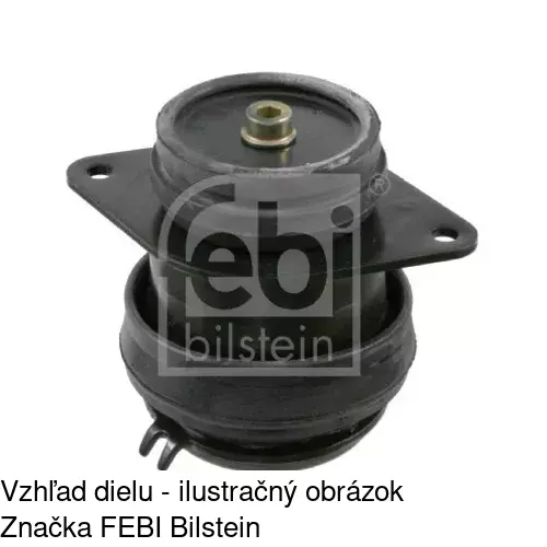 Silentblok motora VW-EM033 /POLCAR/