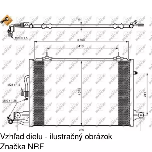 Chladiče klimatizácie 1326K8C1S /POLCAR/ - obr. 1