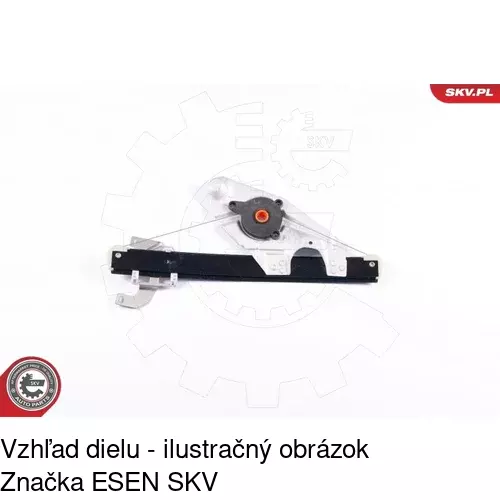 Mechanizmus sťahovania okna elektrický bez motora 1327PSG3 /POLCAR/ - obr. 4