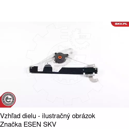 Mechanizmus sťahovania okna elektrický bez motora 1327PSG4 /POLCAR/ - obr. 4