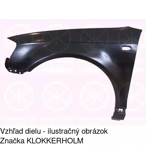 Predný blatník POLCAR 133101-J