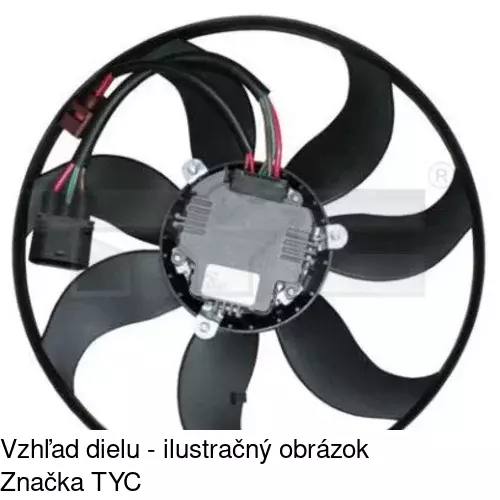 Ventilátor bez krytu / podpery 133123U6-1 /POLCAR/ - obr. 4