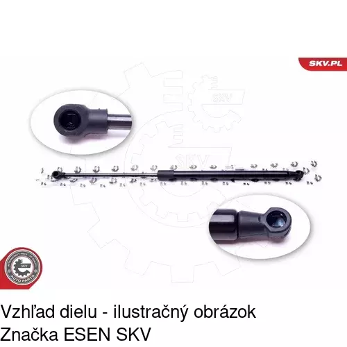 Plynová pružina 1334AB1D /POLCAR/ - obr. 2