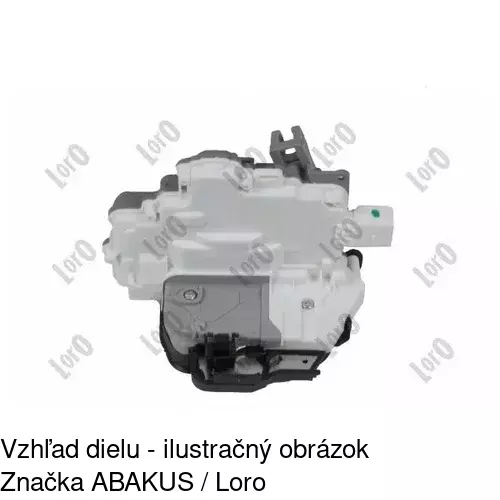 Vnútorná zámka dverí 1335ZC-4 /POLCAR/ - obr. 3
