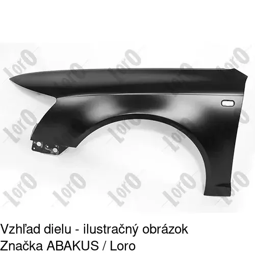 Predný blatník 133901 /POLCAR/ - obr. 1