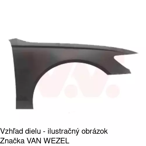 Predný blatník 13E102 /POLCAR/ - obr. 1