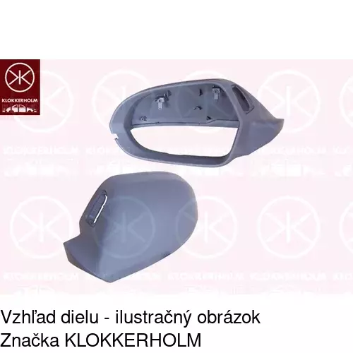 Rám vonkajšieho zrkadla 13E156PM /POLCAR/ - obr. 2