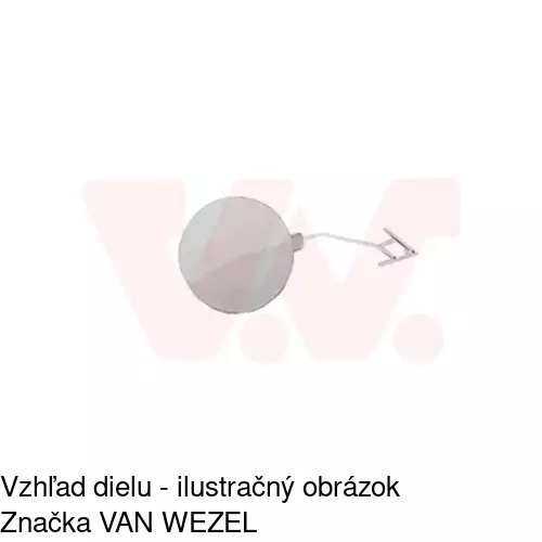 Záslepka ťažného háku 13E196-9 /POLCAR/ - obr. 1