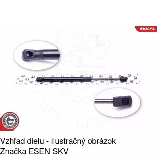 Plynová pružina 1404AS /POLCAR/ - obr. 3