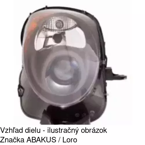 Hlavný reflektor 1425094E /POLCAR/ - obr. 1