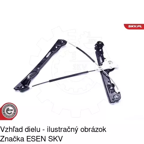 Mechanizmus sťahovania okna elektrický bez motora 2001PSG2 /POLCAR/ - obr. 4