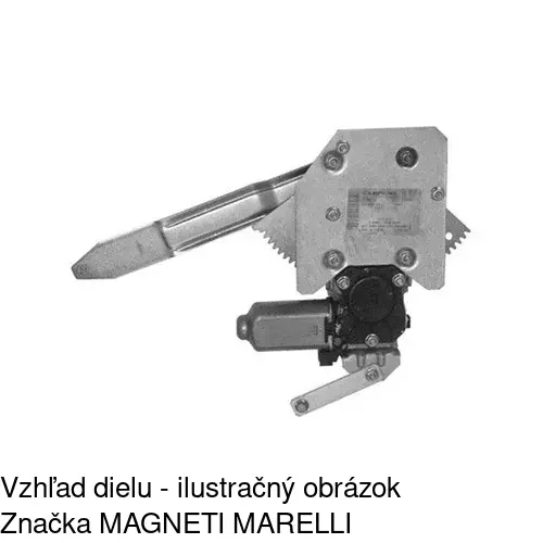 Mechanizmus sťahovania okna elektrický bez motora 2007PSG3 /POLCAR/ - obr. 2