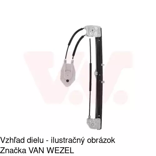 Mechanizmus sťahovania okna elektrický bez motora 2016PSG4 /POLCAR/ - obr. 4