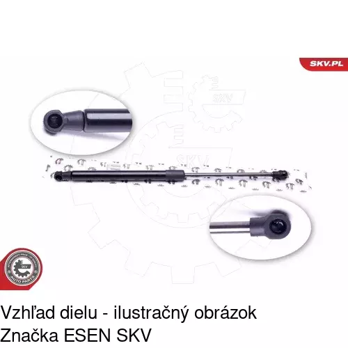 Plynová pružina 2040AS /POLCAR/ - obr. 4