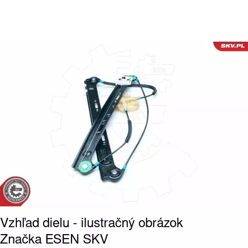 Mechanizmus sťahovania okna elektrický bez motora 2055PSG1 /POLCAR/ - obr. 2
