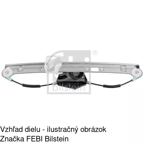 Mechanizmus sťahovania okna elektrický bez motora 2055PSG3 /POLCAR/ - obr. 2