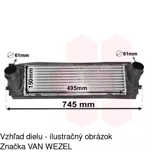 Chladiče vzduchu (Intercoolery) 20D1J82X /POLCAR/ - obr. 3