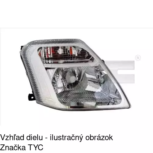 Hlavný reflektor POLCAR 2308101E