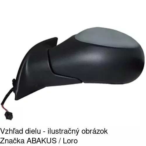 Vonkajšie zrkadlo 2315516E /POLCAR/ - obr. 2