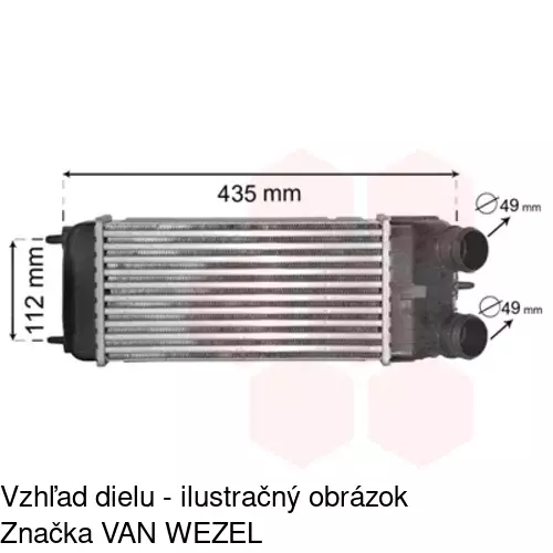 Chladiče vzduchu (Intercoolery) 2316J8-1 /POLCAR/ - obr. 2