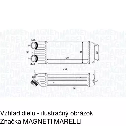 Chladiče vzduchu (Intercoolery) POLCAR 2316J81X
