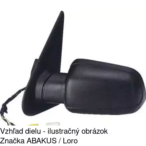 Vonkajšie zrkadlo 2324511M /POLCAR/ - obr. 4