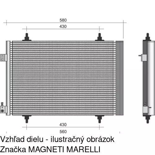 Chladiče klimatizácie 2327K82X /POLCAR/ - obr. 3