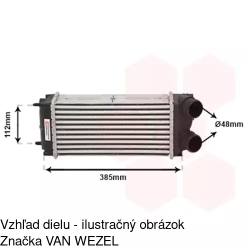 Chladiče vzduchu (Intercoolery) 2329J8-1 /POLCAR/ - obr. 2