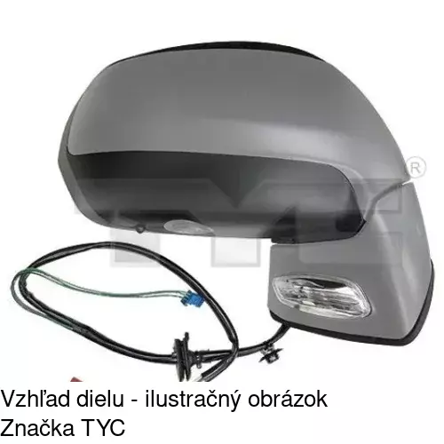 Vonkajšie zrkadlo POLCAR 2331517M